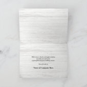 ロゴ付きの熱帯ビジネスホリデーグリーティング シーズンカード (内部)