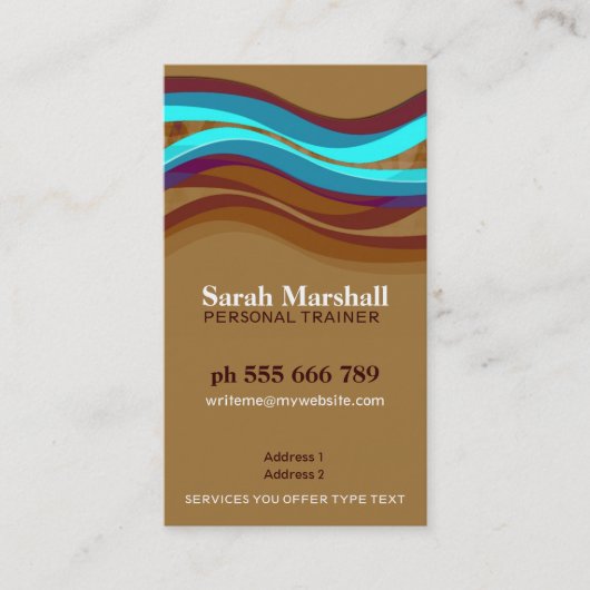 ロゴ付きアースヒルカーブ 名刺 (正面)