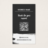 ロゴ付きアーバン男らしブラック製品価格ラベル (裏面)