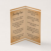 ロゴ付きイヤリングディスプレイカード 名刺 (内部)