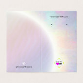 ロゴ付きイヤリングディスプレイカード 名刺 (外部フラット)