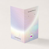 ロゴ付きイヤリングディスプレイカード 名刺 (外部)