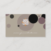 ロゴ付きカプチーノサークル 名刺 (裏面)