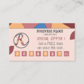 ロゴ付きカラフルロイヤリティカード ロイヤリティカード (正面)