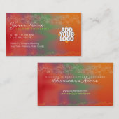 ロゴ付きカラーセラピー名刺 名刺 (正面/裏面)