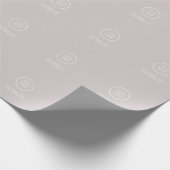 ロゴ付きグレーの小売りラッピング紙 ラッピングペーパー (角)