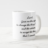 ロゴ付きコーヒー&ウイスキーのセレニティ ジャンボコーヒーマグカップ (正面右)