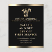 ロゴ付きゴールデントーンブラック チラシ (裏面)