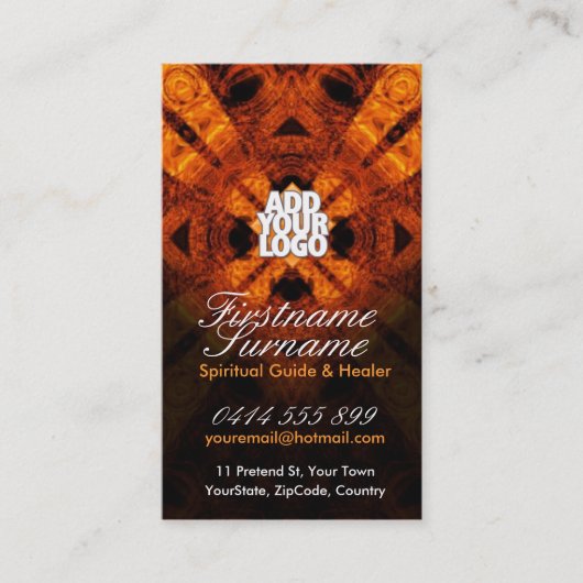 ロゴ付きシャーマンツリースピリット 名刺 (正面)