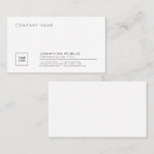 ロゴ付きスタイリッシュ会社を作成する 名刺 (正面/裏面)