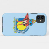 ロゴ付きスーパーガール Case-Mate iPhoneケース (裏面(横))