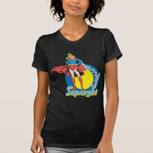 ロゴ付きスーパーガール Tシャツ