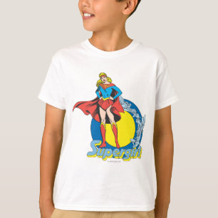 ロゴ付きスーパーガール Tシャツ