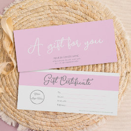 ロゴ付きパステルフェミニンピンク