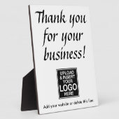 ロゴ付きビジネスをありがとう フォトプラーク (側面)