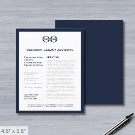 ロゴ付きビジネスフライヤー チラシ