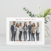 ロゴ付きビジネス写真会社クリスマスカード シーズンカード (スタンド正面)