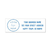 ロゴ付きビジネス差出人住所 セルフインキングスタンプ (デザイン)