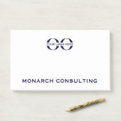 ロゴ付きビジネス用ポストイットメモ ポストイット (デスク)