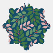 ロゴ付きビジネス用挨拶 – 応援休日 オーナメントカード (裏面)