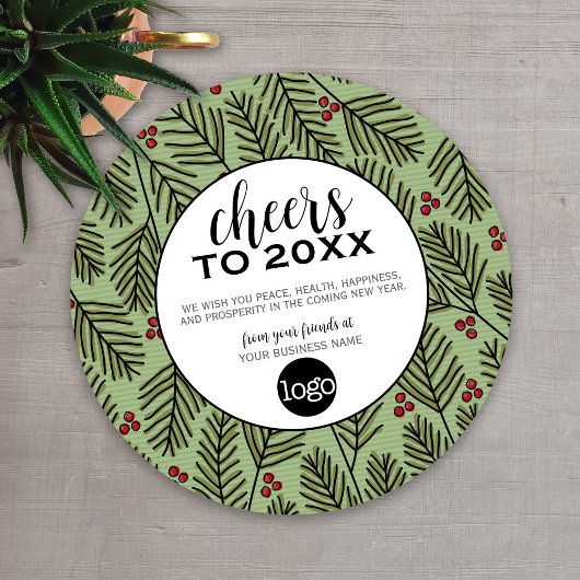 ロゴ付きビジネス用挨拶 – 応援 – 松枝 シーズンカード