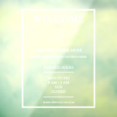 ロゴ付きフォーマルプロフェッショナル店舗営業時間 ウィンドウサイン (シート3)