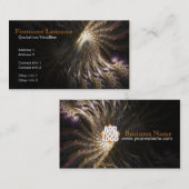 ロゴ付きフラクタルスワール 名刺 (正面/裏面)