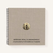 ロゴ付きブランドノートブック ノートブック (正面)