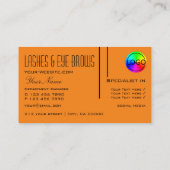 ロゴ付きプレーンシンプルタイガーオレンジプロフェッショナル 名刺 (裏面)