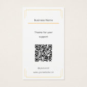 ロゴ付きベーシックなブラウンホワイト製品の価格ラベル (裏面)