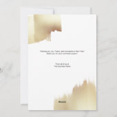 ロゴ付きホリデーシーズン ゴールド ブラック チェアーズ 新年おめでとう シーズンカード (裏面)