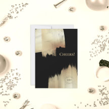 ロゴ付きホリデーシーズン ゴールド ブラック チェアーズ 新年おめでとう