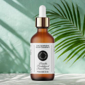 ロゴ付きホワイト化粧品ボトルラベル ラベル