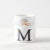 ロゴ付きマグカップ"M" コーヒーマグカップ (中央)