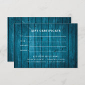 ロゴ付きミニマルなビジネスギフト証明書 (正面/裏面)