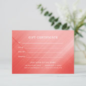 ロゴ付きミニマルなビジネスギフト証明書 (スタンド正面)