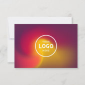 ロゴ付きミニマルなビジネスギフト証明書 (裏面)