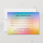 ロゴ付きミニマルなビジネスギフト証明書 (正面)