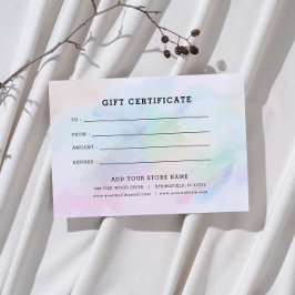 ロゴ付きミニマルなビジネスギフト証明書