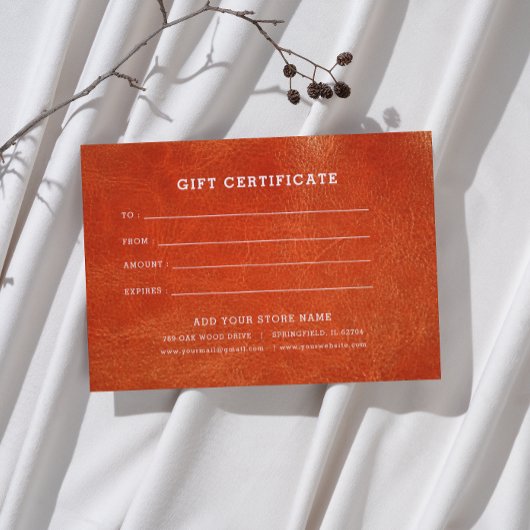 ロゴ付きミニマルなビジネスギフト証明書