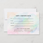 ロゴ付きミニマルなビジネスギフト証明書 (正面)