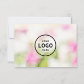 ロゴ付きミニマルなビジネスギフト証明書 (裏面)