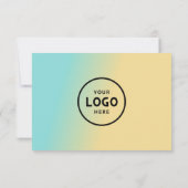 ロゴ付きミニマルなビジネスギフト証明書 (裏面)