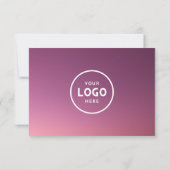 ロゴ付きミニマルなビジネスギフト証明書 (裏面)