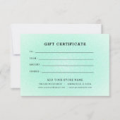 ロゴ付きミニマルビジネスギフト証明書 (正面)