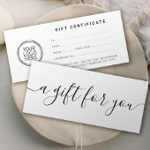 ロゴ付きミニマル事業証明書