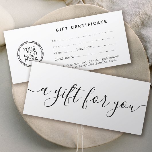 ロゴ付きミニマル事業証明書