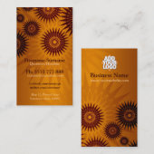 ロゴ付きメタリックゴールデンサンシャイン 名刺 (正面/裏面)