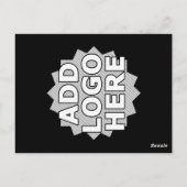 ロゴ付きメーリングリストコメントカード ポストカード (裏面)