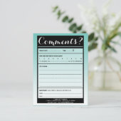 ロゴ付きメーリングリストコメントカード ポストカード (スタンド正面)